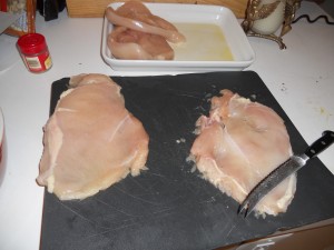 Butterfly the chicken