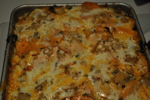 Sweet Tater Pie After Baking