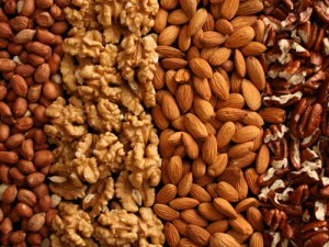Nuts are healthy snacks and easy to take on the road.