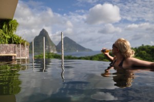 Enjoying the Infinity Pool
