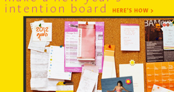 How To Make a New Year's Intention Board